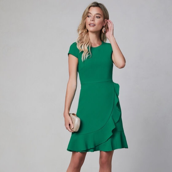 Karl Lagerfeld Dresses & Skirts - Karl Lagerfeld Paris Cap Sleeve Fit & Flare Dress